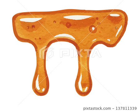Watercolor-style illustration of maple syrup 137811339