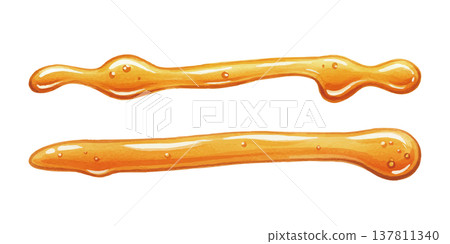 Watercolor-style illustration of maple syrup Watercolor-style illustration of maple syrup 137811340
