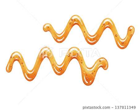 Watercolor-style illustration of maple syrup 137811349