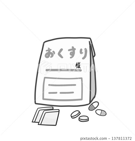 藥袋示意圖(灰色) 藥袋示意圖(灰色) 137811372