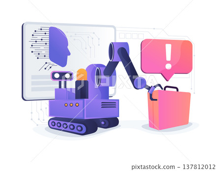 Bomb Disposal Robot abstract concept vector illustration. Bomb Disposal Robot abstract concept vector illustration. 137812012