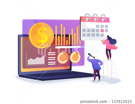 Year-End Financial Summary abstract concept vector illustration. Year-End Financial Summary abstract concept vector illustration. 137812015