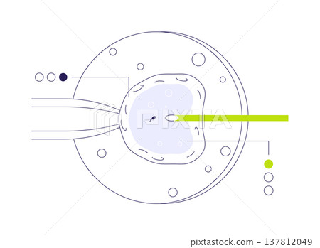 In vitro fertilization abstract concept vector illustration. 137812049