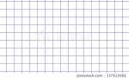 Blue thin-line grid check background, simple grid paper style pattern. 137812088