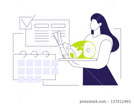 Dukan diet isolated cartoon vector illustrations. 137812465