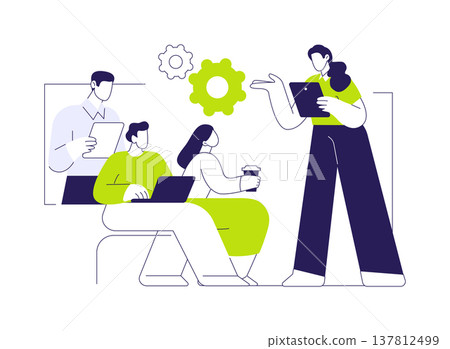 Team coach isolated cartoon vector illustrations. Team coach isolated cartoon vector illustrations. 137812499