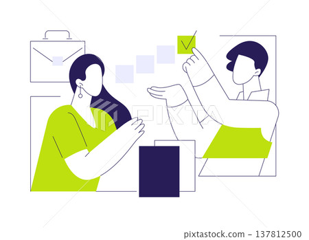 Career coach isolated cartoon vector illustrations. Career coach isolated cartoon vector illustrations. 137812500