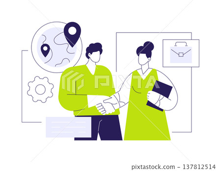 International relations isolated cartoon vector illustrations. 137812514