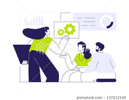 Business operations management isolated cartoon vector illustrations. Business operations management isolated cartoon vector illustrations. 137812526