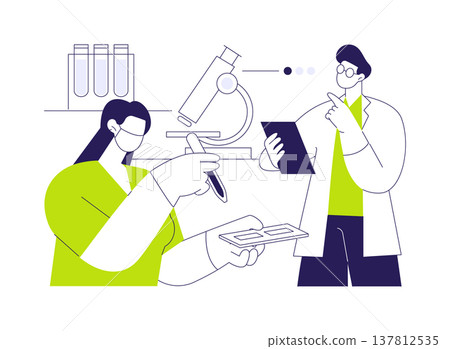 Laboratory course isolated cartoon vector illustrations. Laboratory course isolated cartoon vector illustrations. 137812535
