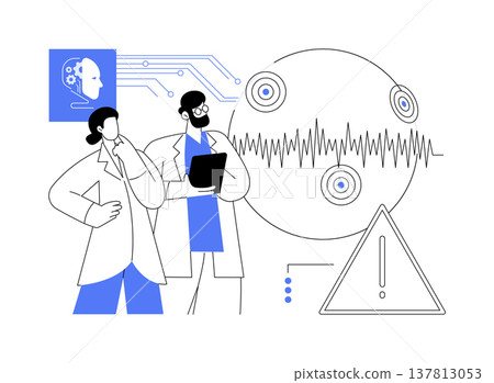 Advanced Sensors for Earthquake Predictions abstract concept vector illustration. Advanced Sensors for Earthquake Predictions abstract concept vector illustration. 137813053