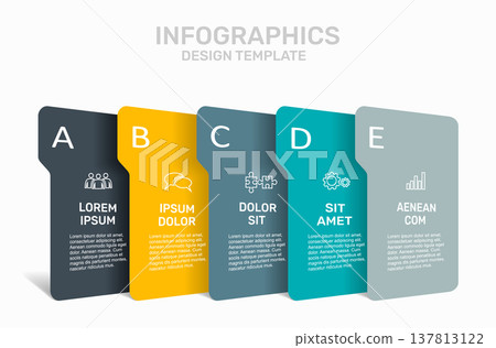 Infographic with icons, headings, and text blocks, design for business, presentation, or data visualization. Vector illustration. Infographic with icons, headings, and text blocks, design for business, presentation, or data visualization. Vector illustration. 137813122