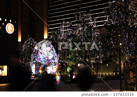 [Tokyo, Nihonbashi] City Night View 137813316
