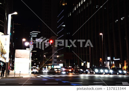 [Tokyo, Nihonbashi] City Night View 137813344