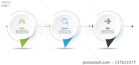 Timeline chart business infographic template. Timeline chart business infographic template. 137813377