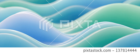 abstract smooth flowing pastel blue green mint color waves background modern 3d render dynamic liquid plastic fluid surface graphic art design concept abstract smooth flowing pastel blue green mint color waves background modern 3d render dynamic liquid plastic fluid surface graphic art design concept 137814444
