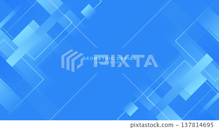 A blue abstract background material combining diagonal lines and squares. A blue abstract background material combining diagonal lines and squares. 137814695