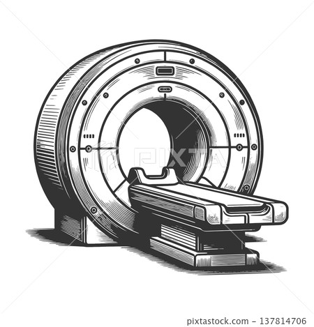 MRI Scanner Medical Imaging Machine raster 137814706