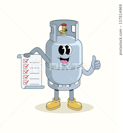 gas cylinder checklist groovy cartoon illustration gas cylinder checklist groovy cartoon illustration 137814969