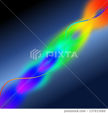 Modern digital background with vibrant neon curves. Abstract light trail effect for creative projects Modern digital background with vibrant neon curves. Abstract light trail effect for creative projects 137815888