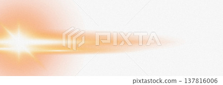 Warm orange light beam with grainy texture 137816006