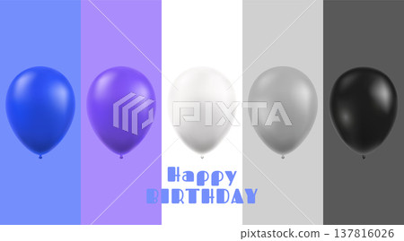 Bright balloons in shades 137816026