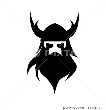 Sharp Edge Viking Helmet Logo With Aggressive Style Sharp Edge Viking Helmet Logo With Aggressive Style 137816433