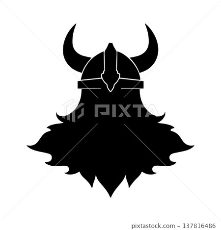Powerful Viking Warrior Logo Representing Strength Powerful Viking Warrior Logo Representing Strength 137816486