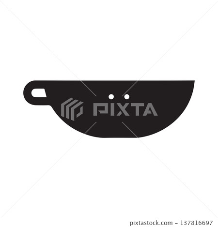 Side View Frying Pan Logo For Culinary Branding 137816697
