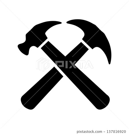 Vertical Handyman Logo Emphasizing Strength And Professional Craftsmanship Vertical Handyman Logo Emphasizing Strength And Professional Craftsmanship 137816920