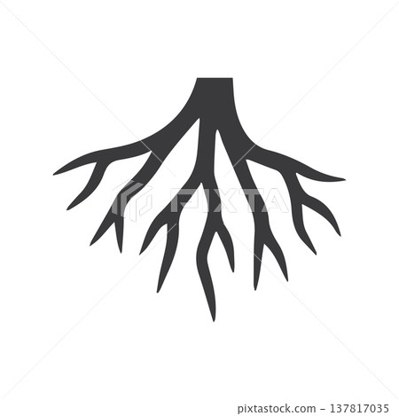 Radiating Minimal Root Structure Designed With Soft Thin Lines 137817035