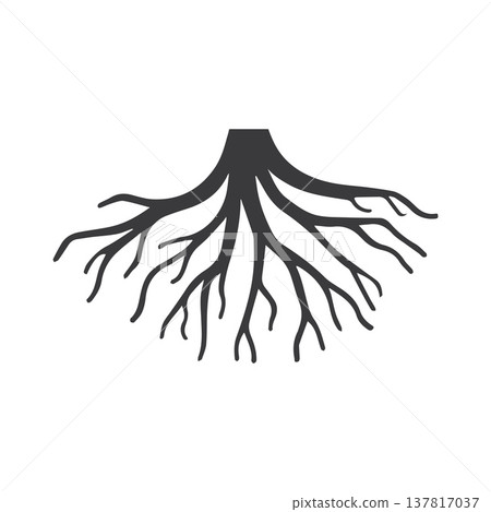 Pixel-Inspired Root Symbol Formed Through Modern Minimal Geometry Pixel-Inspired Root Symbol Formed Through Modern Minimal Geometry 137817037