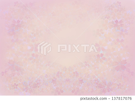 A fluffy and cute cherry blossom background A fluffy and cute cherry blossom background 137817076