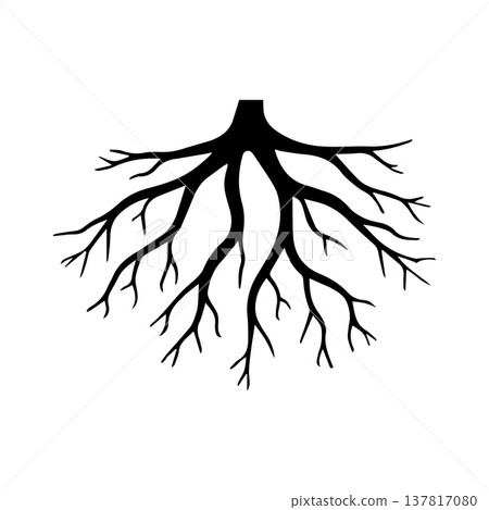 Soft Multi-Layer Botanical Root Composition With Intersecting Branches 137817080