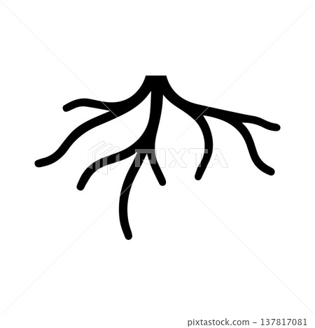 Root Network Fusion Combining Organic Branches And Linear Grid Structure Root Network Fusion Combining Organic Branches And Linear Grid Structure 137817081