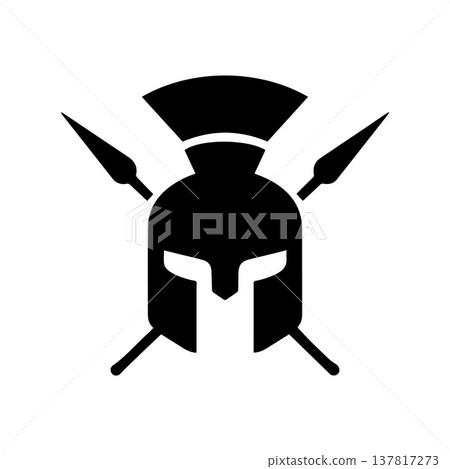 Minimal Spartan Emblem Expressing Power Heritage And Tradition Minimal Spartan Emblem Expressing Power Heritage And Tradition 137817273
