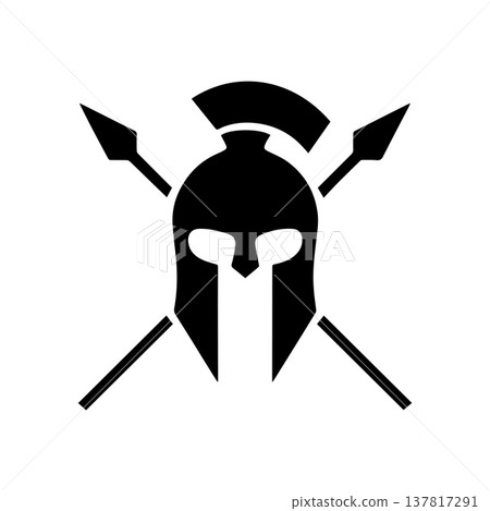 Modern Spartan Helmet Mark Conveying Strength And Discipline Modern Spartan Helmet Mark Conveying Strength And Discipline 137817291