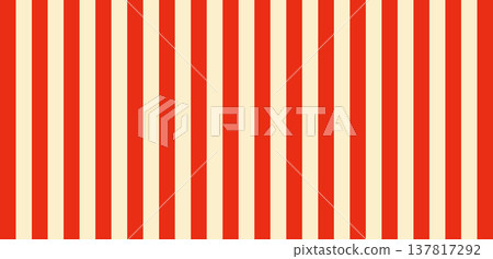 Vintage circus background with red and white stripes. Retro carnival pattern with repeating beams. Classic circus tent design for festive posters and banners. Vintage circus background with red and white stripes. Retro carnival pattern with repeating beams. Classic circus tent design for festive posters and banners. 137817292