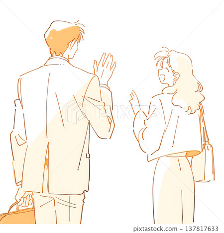 上班族夫婦的通勤 137817633