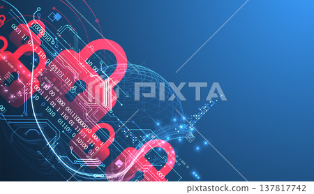 Data security Illustrates cyber data or information privacy idea. Color abstract technology background. Data security Illustrates cyber data or information privacy idea. Color abstract technology background. 137817742