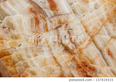 Macro stone agate mineral on a black background 137819315