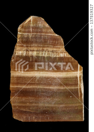 Macro stone mineral onyx marble on a black background Macro stone mineral onyx marble on a black background 137819327