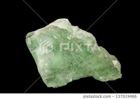 Macro stone Fluorite mineral on black background Macro stone Fluorite mineral on black background 137819466