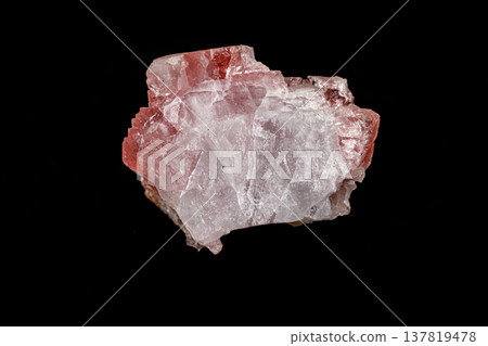 Macro stone mineral Fluorite on a black background Macro stone mineral Fluorite on a black background 137819478