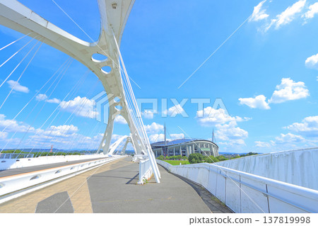 愛知縣豐田市的豐田大橋和豐田體育場 愛知縣豐田市的豐田大橋和豐田體育場 137819998
