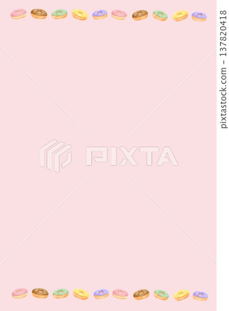 彩色甜甜圈框架 彩色甜甜圈框架 137820418