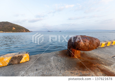 A view of Kajiki Port in Aira City, Kagoshima Prefecture. A view of Kajiki Port in Aira City, Kagoshima Prefecture. 137821678