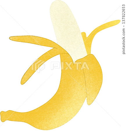 yellow banana	 137822653
