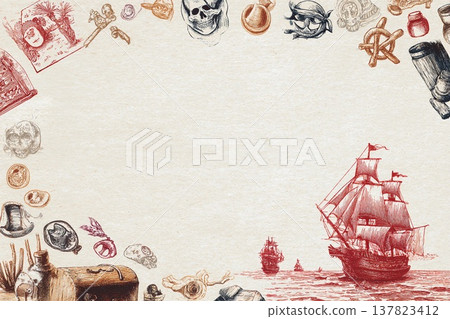 Adventures on the High Seas With Treasures and Tales of Exploration Generative AI 137823412