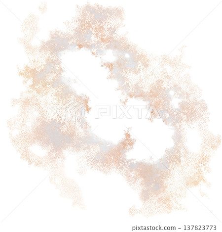 This features abstract, irregularly shaped watercolor splash with mix of peach and black tones, creating dynamic and artistic effect. central area is left blank, adding contrast.Abstract 137823773